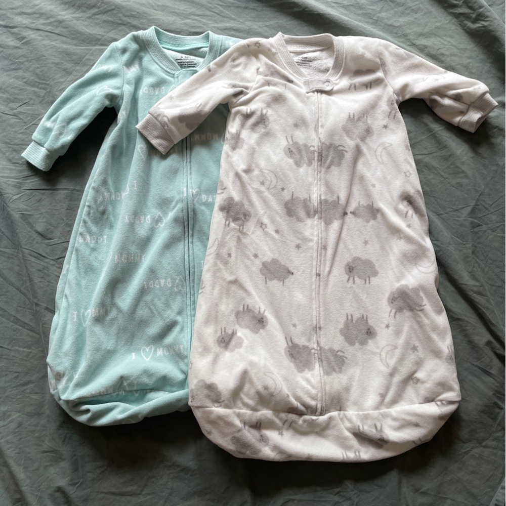 Carter’s Baby fleece sleep sack 2-pack size 3-6 months